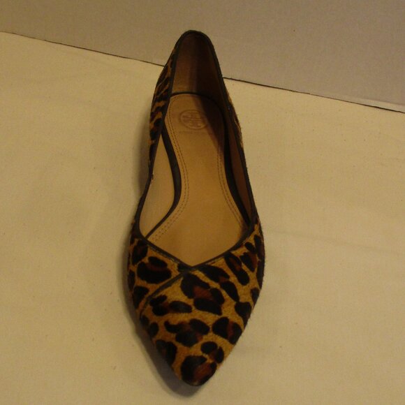 Tory Burch Woman Size 9M Brown Tan Gold Slide On Shoes - Picture 3 of 13